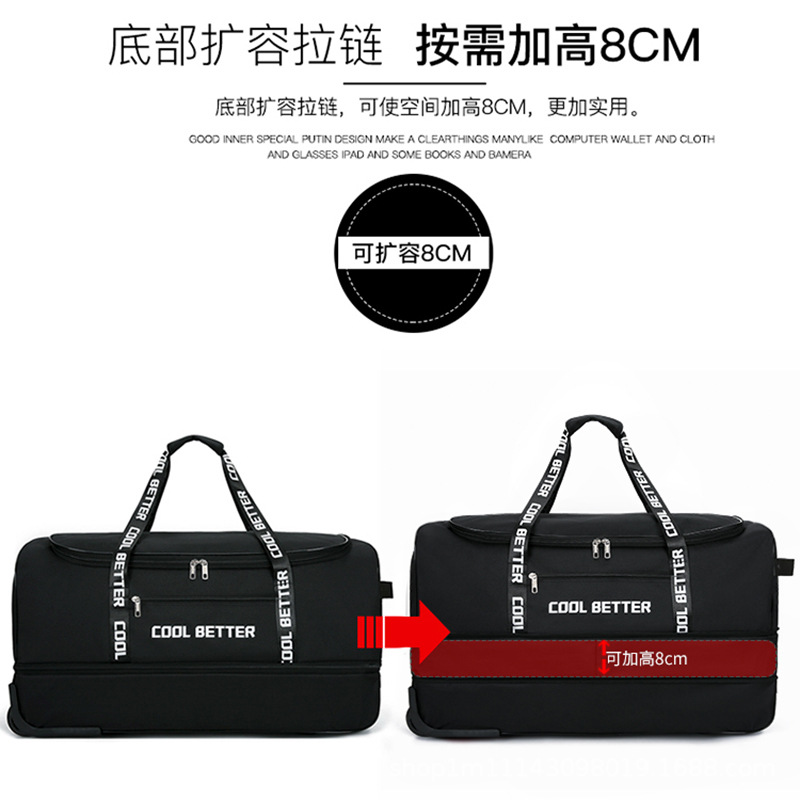 Ruime reistas met wielen voor  - Foldable Rolling Luggage Bag recensie en prijs