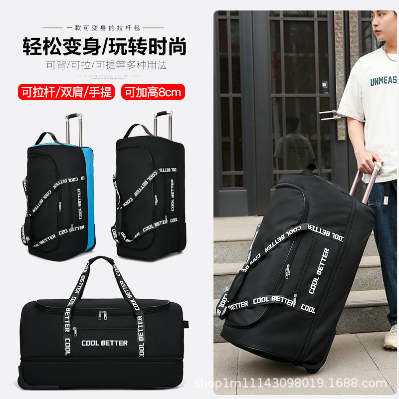 Ruime reistas met wielen voor  - Foldable Rolling Luggage Bag recensie en prijs