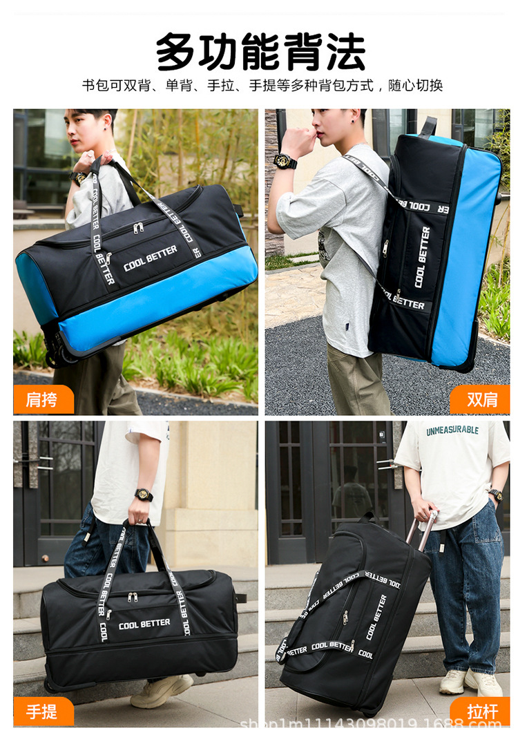 Ruime reistas met wielen voor  - Foldable Rolling Luggage Bag recensie en prijs