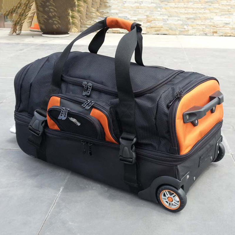 Reistas met grote capaciteit ( - Foldable Rolling Luggage Bag recensie en prijs