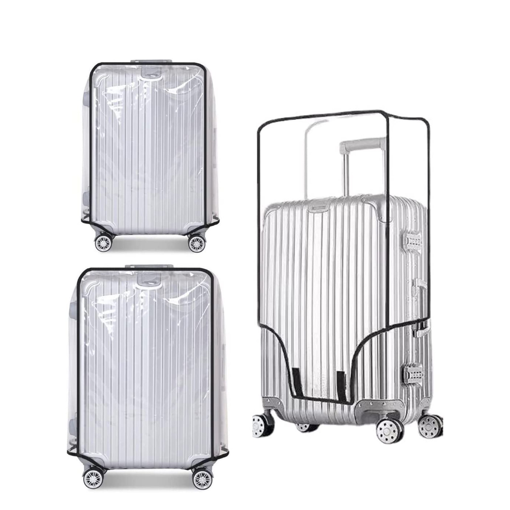 Nieuwe volledig transparante k - Waterproof Suitcase Cover Protector recensie en prijs