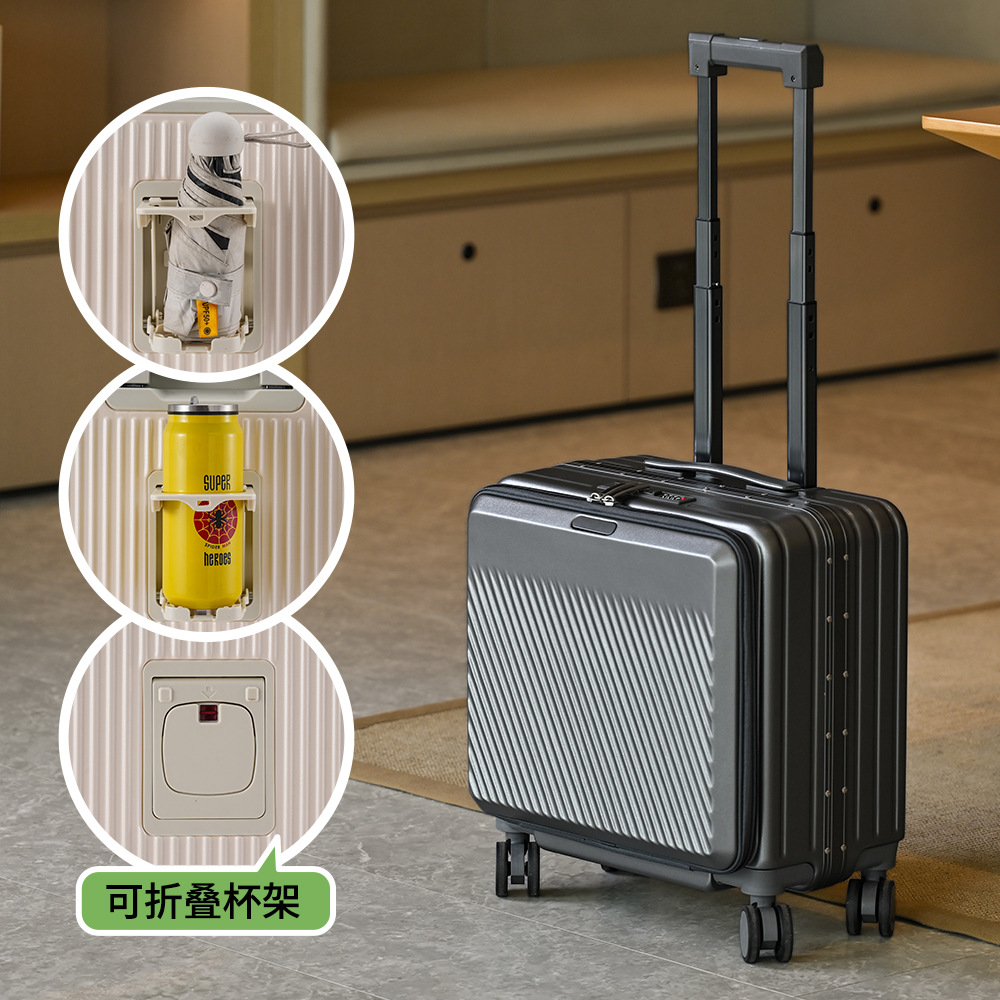 18 inch handbagagekoffer met f - Aluminum Frame Carry On Luggage recensie en prijs
