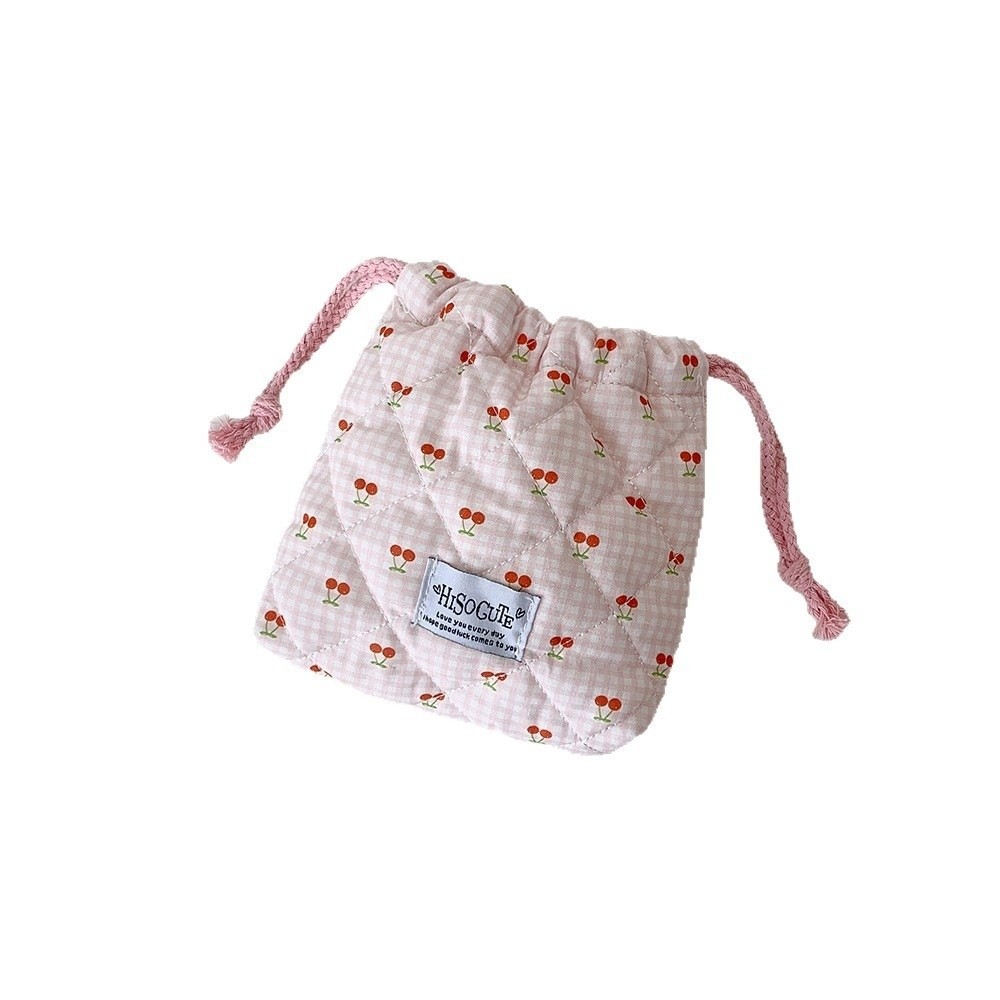Nieuwe Cherry Drawstring Pouch - Cosmetic Bags recensie en prijs