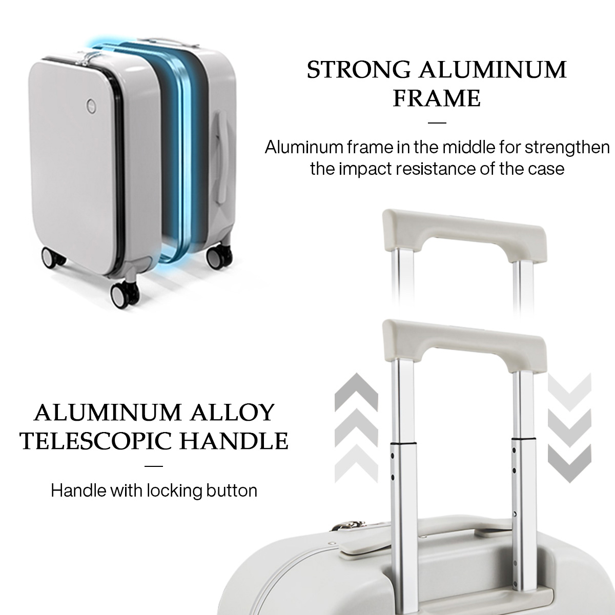 Mixi Patent Design aluminium f - Foldable Rolling Luggage Bag recensie en prijs