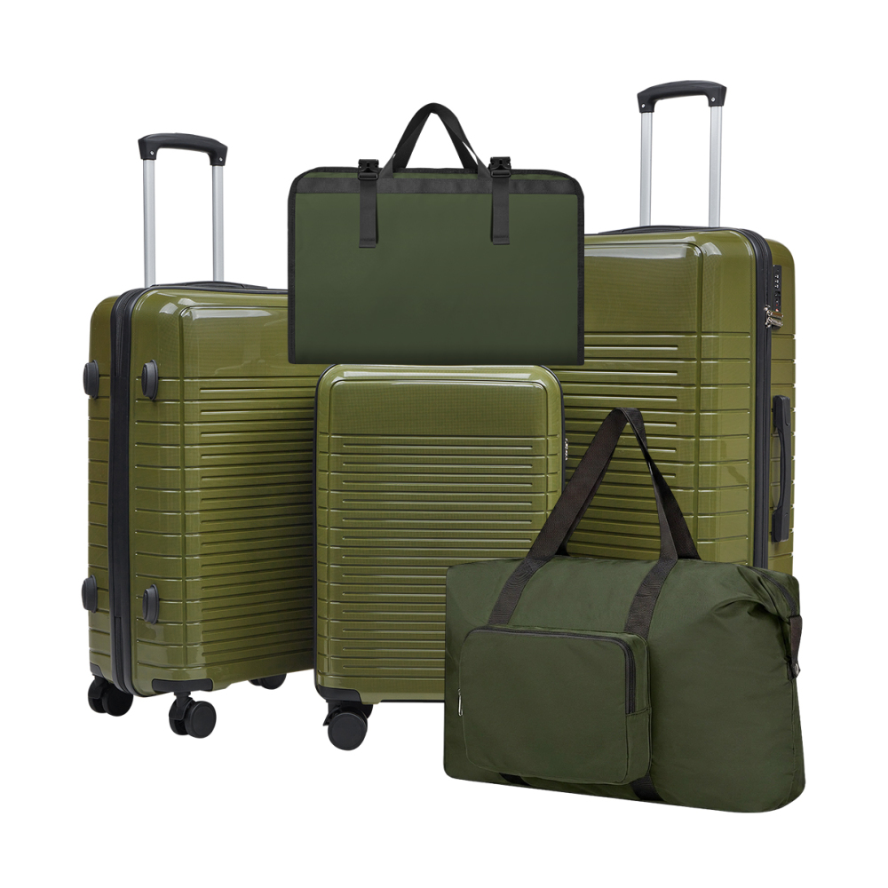 5-delige PP hardcase kofferset - Foldable Rolling Luggage Bag recensie en prijs