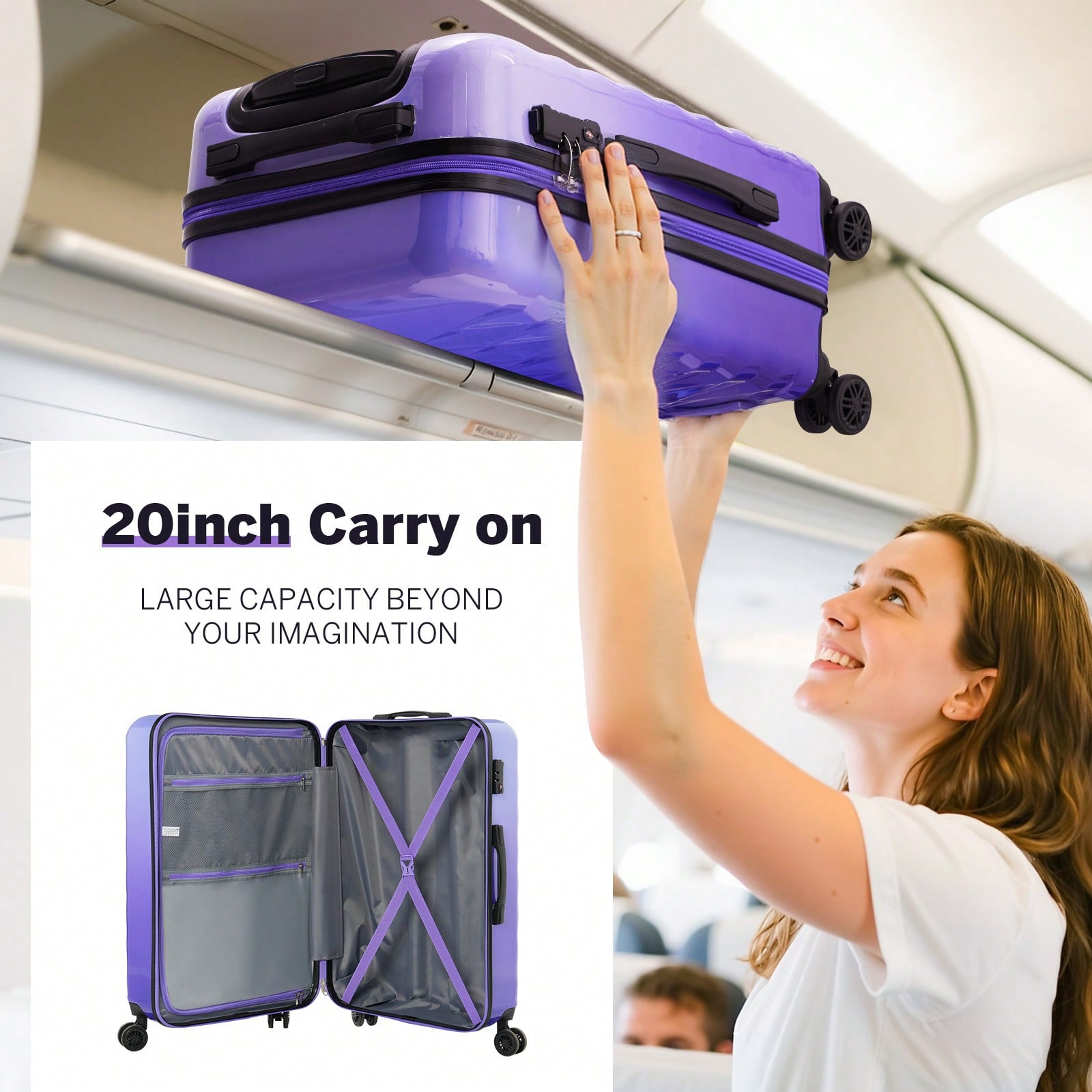20/28 inch hardshell kofferset - Spinner Wheel Rolling Suitcase 20 Inch recensie en prijs